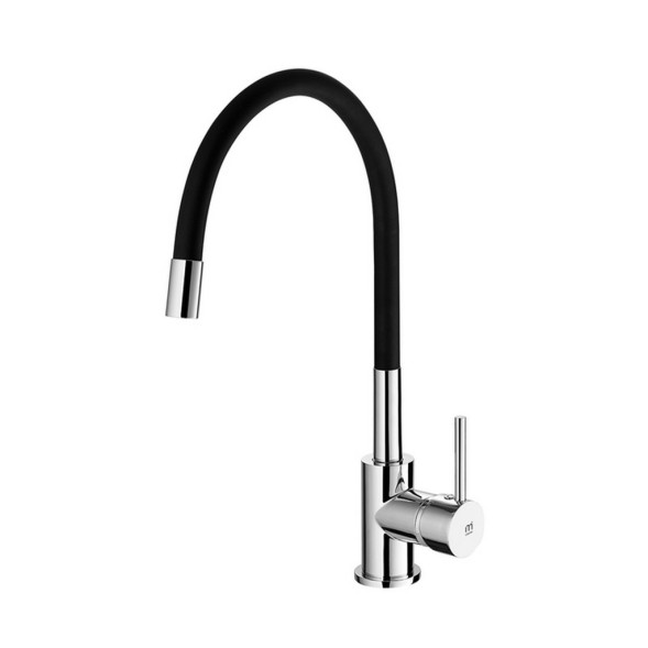 Смеситель для кухни 35к Milardo M01SB0FM05 &amp;quot;Meal&amp;quot; гибкий излив ХРОМ-ЧЕРНЫЙ - M01SB0FM05 