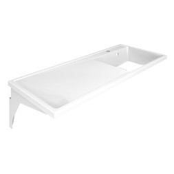 Раковина Azario Paola Magenta 1200 R правосторонняя, литьевой мрамор, белый (CS00078452)