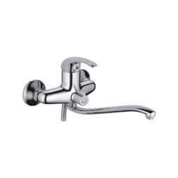 Смеситель для ванны и раковины 40к CN2229 CRON S-излив 300 мм, ХРОМ - CN2229