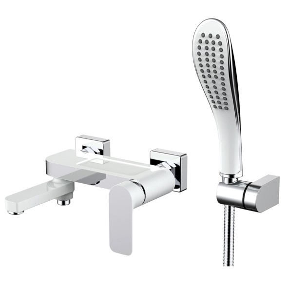 Смеситель для ванны 35к G3248 GAPPO БЕЛЫЙ-ХРОМ - G3248 