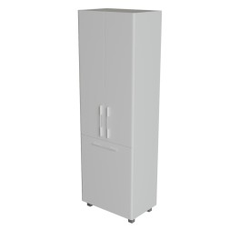 Пенал "СПУТНИК-60" белый с корзиной (600*1900*335) (ПВХ) - 553951