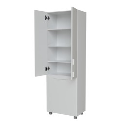 Пенал "СПУТНИК-60" белый с корзиной (600*1900*335) (ПВХ) - 553951