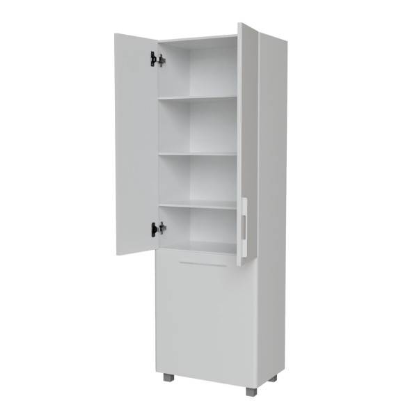 Пенал &amp;quot;СПУТНИК-60&amp;quot; белый с корзиной (600*1900*335)  (ПВХ) - 553951 