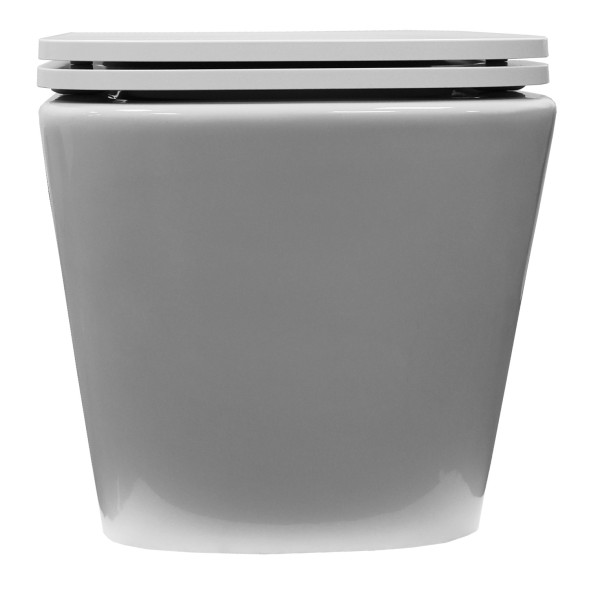 Унитаз подвесной Azario Armonia с системой смыва Tornado, безободковый с сиденьем микролифт 490*340*360 (AZ-2403)