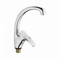 Смеситель для кухни 40к L5901 Ledeme б/отв на гайке, латунь - L5901 