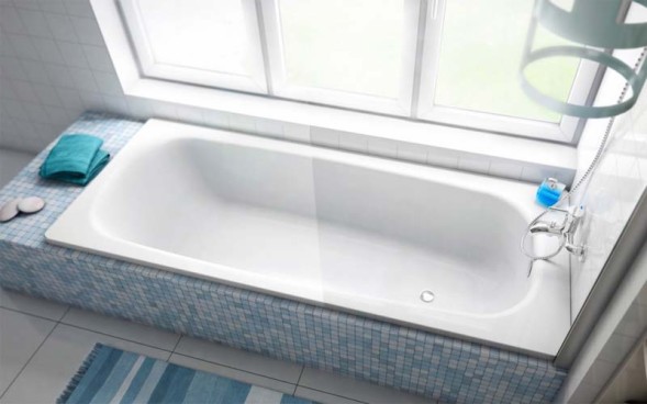 Ванна стальная BLB UNIVERSAL HG 150х75, белая, без отверстий для ручек