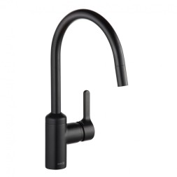 Смеситель для кухни KLUDI BINGO STAR с выдвижным изливом, черный матовый (428513978)