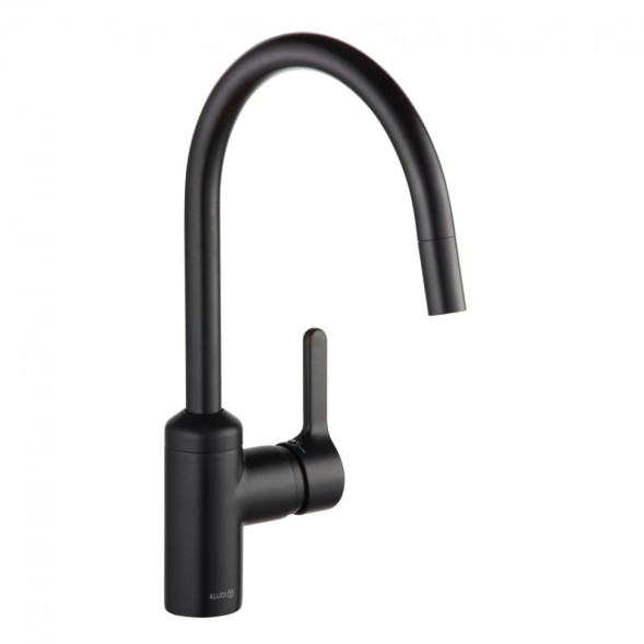Смеситель для кухни KLUDI BINGO STAR с выдвижным изливом, черный матовый (428513978)