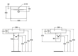 Раковина Ideal Standard CONNECT CUBE 60 см, белая (E794501)