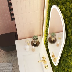 Зеркало MIXLINE "Виола" 500*1000 (ШВ) сенсорный выкл., светодиодная подсветка гор/верт крепеж - LED-00002355