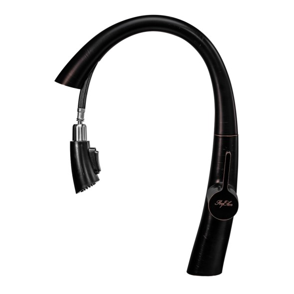 Смеситель для кух 35к ПСМ-301-9 STEEL BLACK тип См-МОЦБИвА, выс пов.излив, выд, лейкаЧЕРНЫЙ-БРОНЗА - ПСМ-301-9 