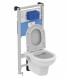 Комплект инсталляции Ideal Standard Exacto с крышкой-сиденьем микролифт (X042601)
