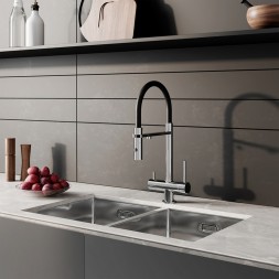 Смеситель для кухни 35к IDDIS ACESBFFi05 "Ace" высокий, 3 в1, вых. д/пит. фильтра, душ ХРОМ - ACESBFFi05