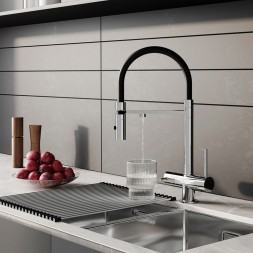 Смеситель для кухни 35к IDDIS ACESBFFi05 "Ace" высокий, 3 в1, вых. д/пит. фильтра, душ ХРОМ - ACESBFFi05