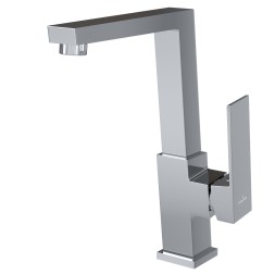 Смеситель для кухни 25k MIXLINE ML20-032 "Quadro" высокий излив боковая ручка - ML20-032