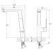 Смеситель для кухни 25k MIXLINE ML20-032 &amp;quot;Quadro&amp;quot; высокий излив боковая ручка - ML20-032 