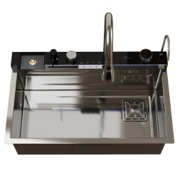 Мойка настол.монтаж 75х46 (3,0) вып 3 1/2 MIXLINE PRO 21,5см V2.0 (сатин) сиф+доз+смес+кол+д/р+о/с - 554163