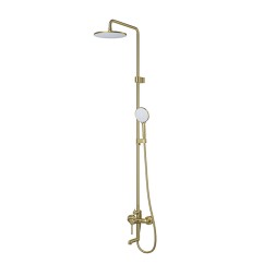 Душевая система 35к IDDIS AIGMG3Fi06 "Aiger" лейка "Тропический душ", ЗОЛОТО матовый - AIGMG3Fi06