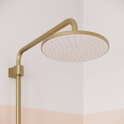 Душевая система 35к IDDIS AIGMG3Fi06 "Aiger" лейка "Тропический душ", ЗОЛОТО матовый - AIGMG3Fi06