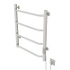 Полотенцесушитель MIXLINE MIRA  80х50 (таймер, 253 Вт, 6 перекладин) электрический БЕЛЫЙ - ML-556350 