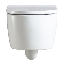 Унитаз подвесной Azario NEMI 530*360*360 безободковый, система слива "Торнадо", с быстросъемным сиденьем микролифт (AZ-1293WH)