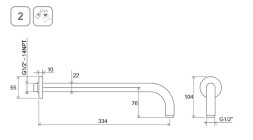 Кронштейн для верхнего душа Ravak 702.20  Черный матовый (X07P571)