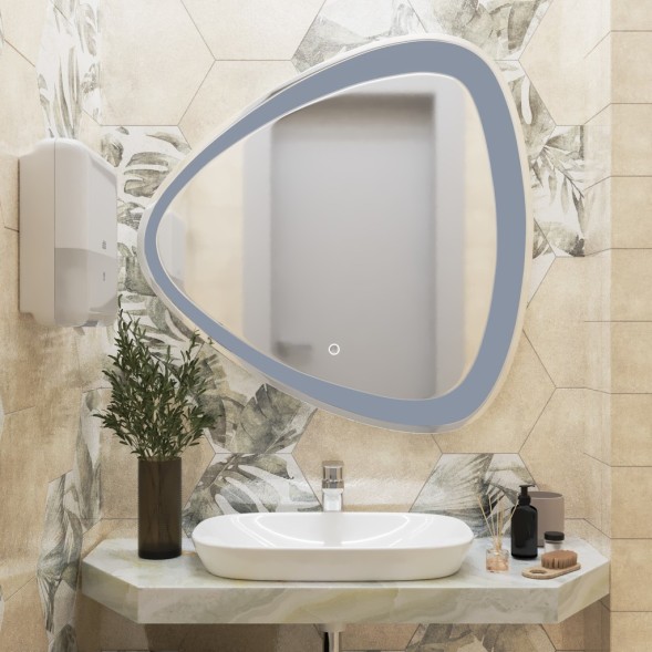 Зеркало MIXLINE &amp;quot;Эдда&amp;quot; D700 сенсорный выключатель, с гравировкой - MLZ.Ed.7.1.2 