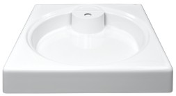 Раковина подвесная Azario Lindi 597х595х90 литьевой мрамор, белый (CS00078504)