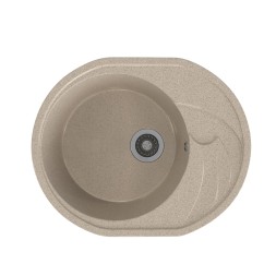 Мойка ML-GMS08 СТАНДАРТ овальная с крылом, песочный (302), 570*460*170мм - 00-00002330