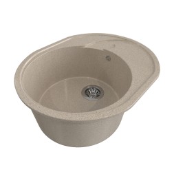 Мойка ML-GMS08 СТАНДАРТ овальная с крылом, песочный (302), 570*460*170мм - 00-00002330