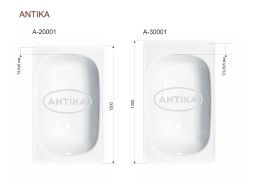 Ванна стальная 1,3*0,7*0,4 (ВИЗ) Антика "Белая Орхидея" цв.белый (ОР-21200) - А-30001