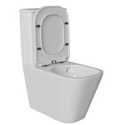 Унитаз-компакт безободковый WAVE APEKS Tornado1.0,гор,ниж,2-кн.арм,сид.полипр,м/л,быстр,БЕЛЫЙ глянец - 554621