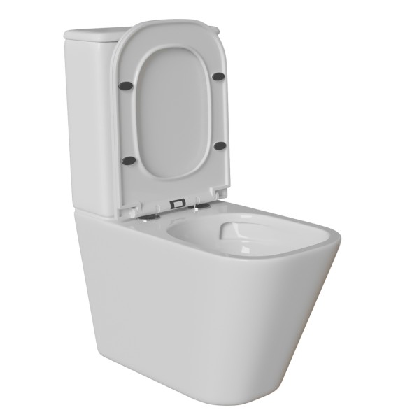 Унитаз-компакт безободковый WAVE APEKS Tornado1.0,гор,ниж,2-кн.арм,сид.полипр,м/л,быстр,БЕЛЫЙ глянец - 554621 