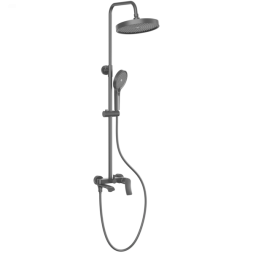 Душевая система 35к HB24553-3 HAIBA лейка "Тропический душ" оружейная сталь - HB24553-3