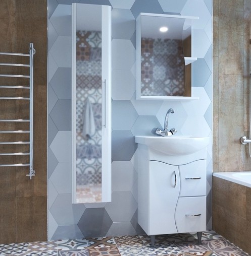 Тумба д/ванной &amp;quot;КЛАССИК-52&amp;quot; под рак.Альфана-52 (ОК) (ПВХ) (разбор) - 556881 