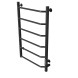 Полотенцесушитель MIXLINE MIRA  80х50 (таймер, 253 Вт, 6 перекладин) электрический ЧЕРНЫЙ - ML-556351 