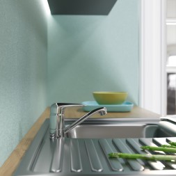 Смеситель для кухни 40k MIXLINE ML08-031 короткий излив б/отв п/шпильку (без подводки) - ML08-031