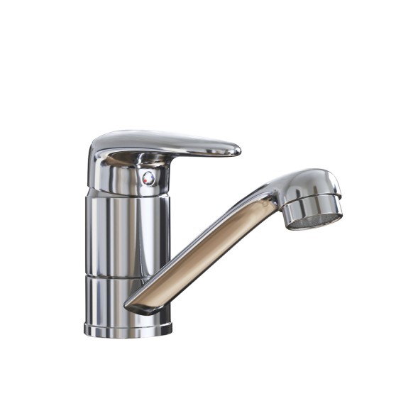 Смеситель для кухни 40k MIXLINE ML08-031 короткий излив б/отв п/шпильку (без подводки) - ML08-031 