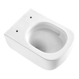 Унитаз подвесной Azario CAMPO 510х360х365 безободковый, система смыва скрытое &amp;quot;Торнадо&amp;quot;, с быстросъемным сиденьем микролифт (AZ-1883WH)