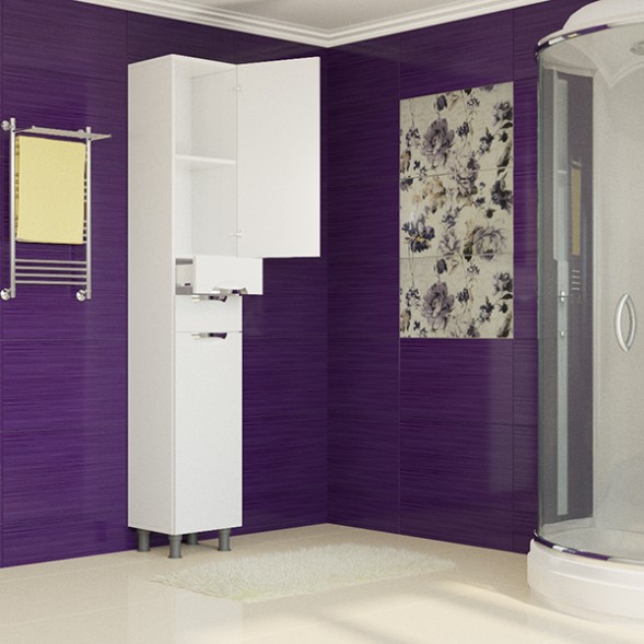 Пенал &amp;quot;Этьен-36&amp;quot; правый (2 ящика, 2 створки) (360*1960*296) (ПВХ) - 539048 