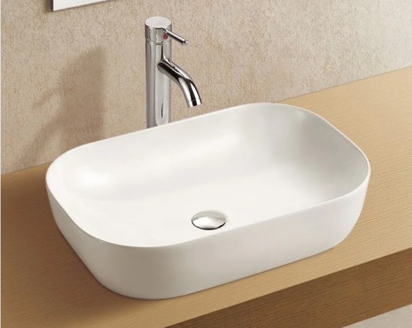 Раковина Azario 490х395х150 накладная, белый глянец (AZ-2143)