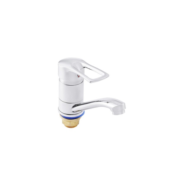 Смеситель для кухни 40к ПРОФСАН ПСМ-215-017 &amp;quot;ПЛЮС&amp;quot;  длин. пов. излив, п/гайку, без подводки ХРОМ - PSM-215-017 