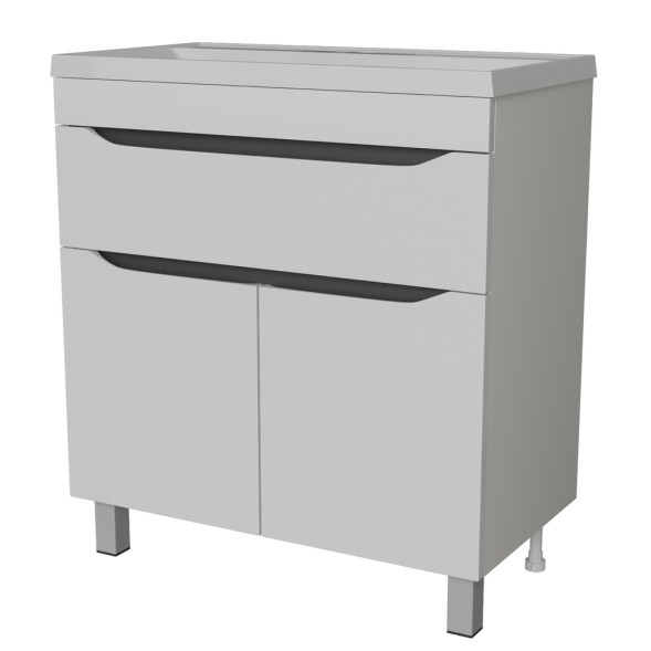 Тумба д/ванной &amp;quot;Лайн-80&amp;quot;  под раковину Fest-80 (Sanita Lux) (ПВХ) - 553012 