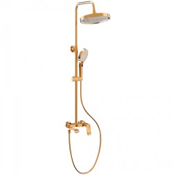 Душевая система 35к HB24553-5 HAIBA лейка "Тропический душ" золотой - HB24553-5
