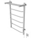 Полотенцесушитель MIXLINE MIRA  80х50 (таймер, 336 Вт, 5 перекладин + ПОЛКА) электрический БЕЛЫЙ - ML-556356 