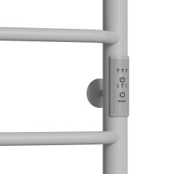 Полотенцесушитель MIXLINE MIRA  80х50 (таймер, 336 Вт, 5 перекладин + ПОЛКА) электрический БЕЛЫЙ - ML-556356 