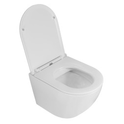 Унитаз подвесной Azario Grado 490х370х360 безободковый с быстросъемным сиденьем микролифт (AZ-0046 -N)