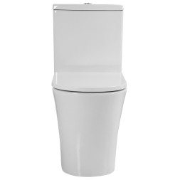 Унитаз-компакт Azario VISE 640х365х820 напольный, безободковый, в комплекте с быстросъемным сиденьем микролифт (AZ-1343BT)