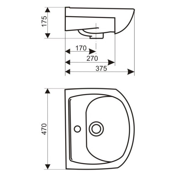 Раковина накладная &amp;quot;Дора-47&amp;quot; белая (ОК) - реал-ия с мебелью!!! 
