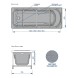 Ванна акриловая ALBERTO 1600х700мм